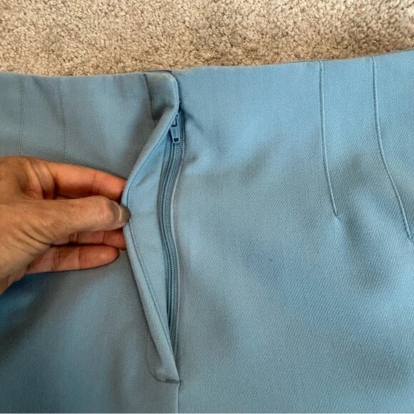 Dynamite Lina Full Length Slim Pants -Ashley Blue Sz 8 pronounced seams pockets - Picture 6 of 15